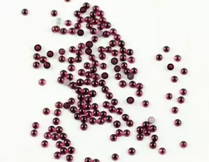 Best Quality Natural Red Garnet Round Shape Tiny Cabochons Birthstone Jewelry - Picture 1 of 5