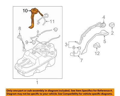 Used Fuel Pump fits: 2000 Mitsubishi Montero sport Pump Only Grade A - Imagem 1 de 3