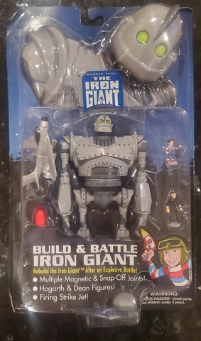 Vintage 1999 Trendmasters The Iron Giant Build & Battle Figure Toy NEW SEALED Cover