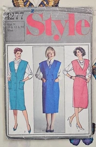 Style 4277 Pinafores - Size 10, 12 & 14 - CUT to 10 - Paper Sewing Pattern - Picture 1 of 6