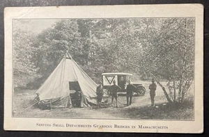 Serving Small Detachments Guarding Bridges in Massachusetts printed 1917 YMCA - Picture 1 of 2