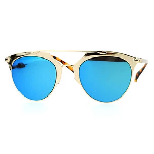 Womens Designer Fashion Sunglasses Oversized Top Bar Retro Shades - Picture 1 of 21