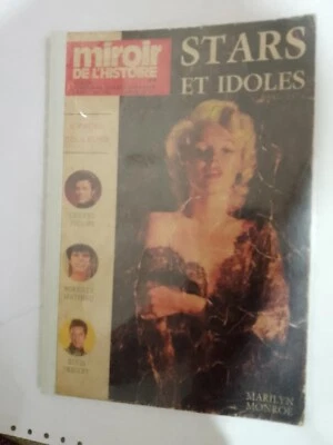 Vtg French Magazine Miroir de L'Histoire Marilyn Monroe Black Dantel Stars Idols - Image 1 of 2