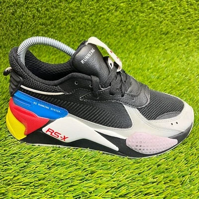 Puma RS-X Reinvention Boys Size 5C Black White Walking Running Shoes Sneakers - Image 1 of 4