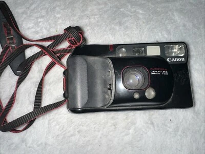 Canon Autofocus Sure Shot SUPREME 38mm Film Point & Shoot Camera & Case Untested - Image 1 of 4