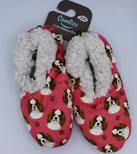 Pantofole Comfies - cane - King Charles Cavalier - taglia unica - rosa - Foto 1 di 1