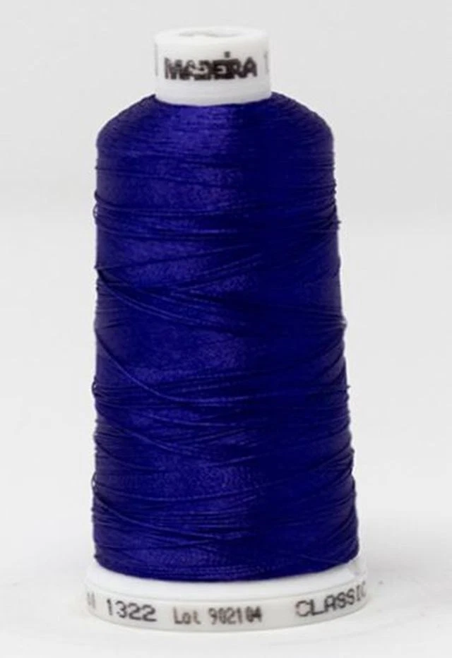 Madeira Classic Rayon 40, #1322 ROYAL PURPLE 1000m Embroidery Thread - Image 1 of 1
