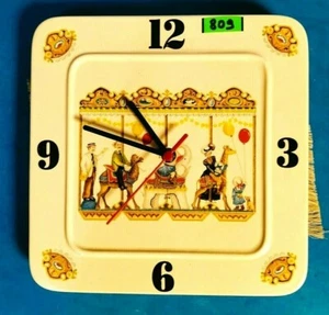 809-Orologio da parete pubblicitario carosello ceramica,marchiato SIC ITALY - Foto 1 di 12
