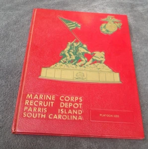 Depósito de reclutas del Cuerpo de Marines USMC Parris Island pelotón 1120 años 70 USMC MH - Imagen 1 de 8