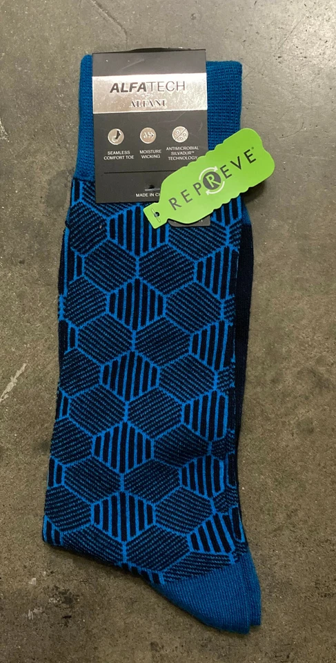 New Alfani Men's Dress Socks, Blue Combo, 7-12 - Image 1 of 1