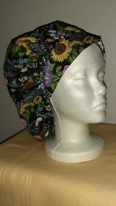 Don't Worry Be Happy Medical Surgical Bouffant Scrub Hat - Picture 1 of 2