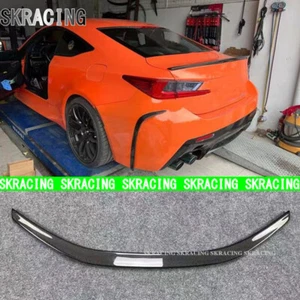 Fits Lexus RC200t RC300 RC350 F-Sport Carbon Fiber Rear Trunk Spoiler Wing Lip - Picture 1 of 19
