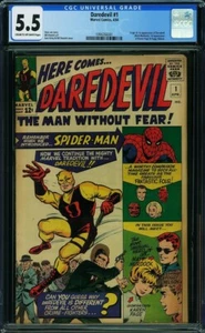 1964 Marvel Comics Daredevil 1 CGC 5.5. 1st Appearance of Daredevil - Picture 1 of 2