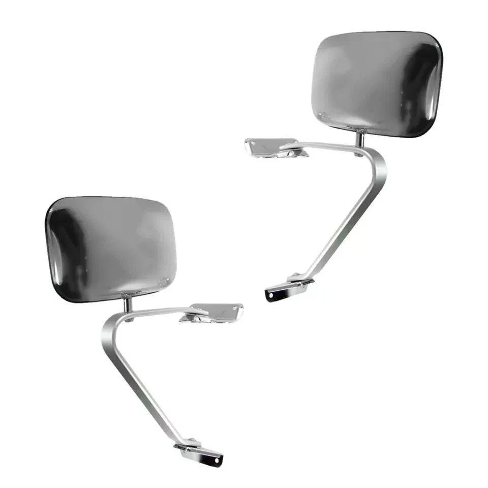 Par de espejos retrovisores manuales de vista lateral de acero inoxidable para camioneta Ford Foto 1 de 1