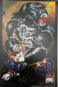 Optimus Primal Artwork Poster by Hugh Rookwood Signed- Brand New Condition - Picture 1 of 2
