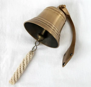 Schiffsglocke Messing antik Ø 10 cm Glocke Wandglocke  - Bild 1 von 3