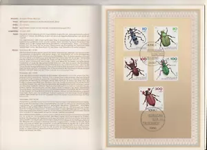 Mi. - Mr. 1666 - 70 Escarabajos en peligro de extinción - Imagen 1 de 2