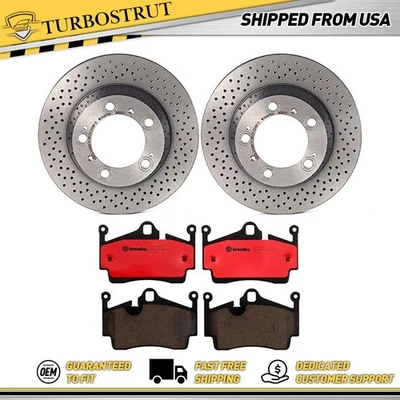 Kit de pastillas de freno rotores de freno traseros para Porsche Boxster 2009 2011 Foto 1 de 4