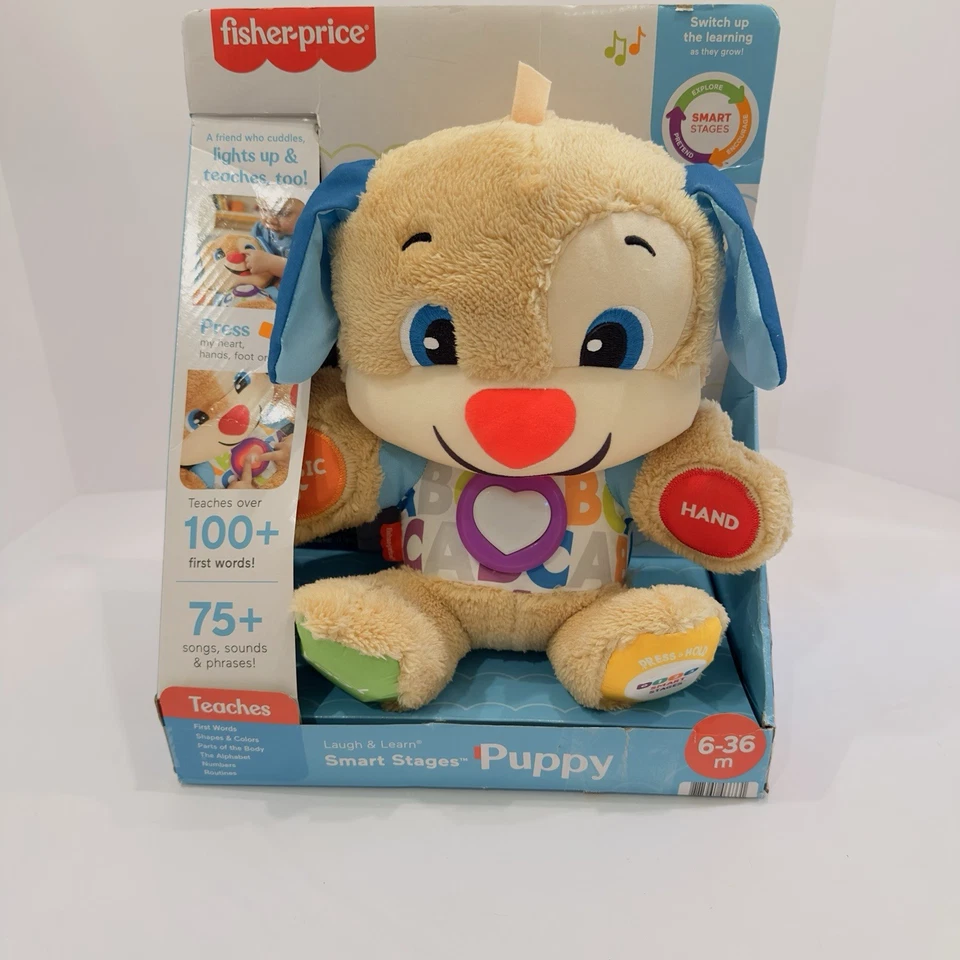 Плюшевая игрушка щенок Fisher-Price Laugh & Learn Smart Stages 6-36 месяцев - Изображение 1 из 4