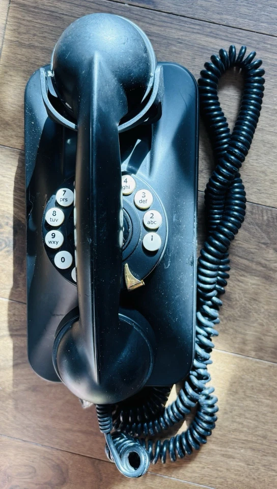 Teléfono Pottery Barn Grand Wall Teléfono Plateado Años 90 Estilo Retro con Cable Foto 1 de 4