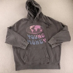 American Eagle X Young Money Hoodie Mens 2XL Gray Graphic Sweatshirt Cotton - Picture 1 of 12