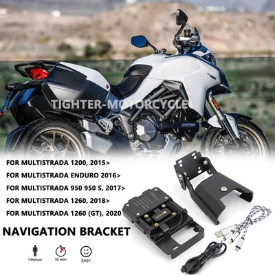 Держатель для телефона Ducati Multistrada 1200 1260 950 Enduro кронштейн для GPS-навигации - Изображение 1 из 4