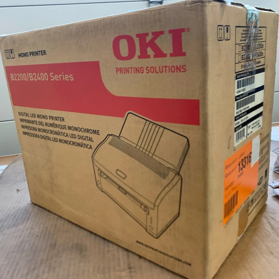 NEW!! Genuine Oki Data B2400N Mono Printer Digital LED NIB w/FREE Shipping! - Image 1 of 4