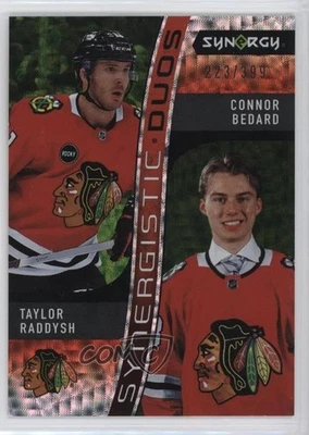 2023 Synergy Synergistic Duos Star-Rookie Green Taylor Raddysh Connor Bedard RC - Image 1 of 2