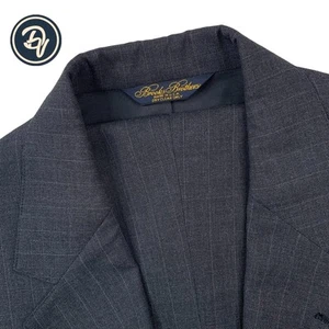 VTG 44 L Brooks Brothers Madison Fit Charcoal Grey Pinstripe Wool Suit Made USA - Picture 1 of 24