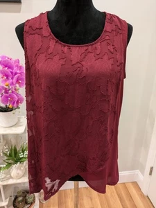 Women's burgundy top - Picture 1 of 3