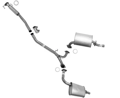 Middle Resonator & Mufflers Fits Mazda 6 2003-2008 V6 Sedan & Hatchback - Image 1 of 4