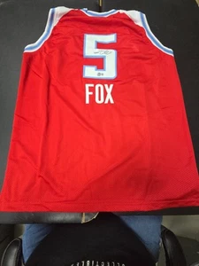 Autographed/Signed DE'AARON FOX Sacramento Red City Jersey Beckett BAS COA - Picture 1 of 3