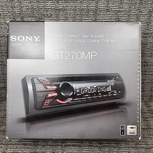 SONY AM FM CD Player Radio Stereo AUX + Remote CDX-GT270MP Compact Disk MP3 WMA - Picture 1 of 17