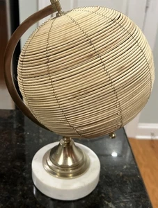 Anthropologie Globe Decorative With Marble Base A-15 - Picture 1 of 3