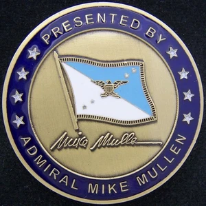 CJCS Amiral Mike Mullen Chairman Joint Chiefs of Staff Challenge Coin - Picture 1 of 2