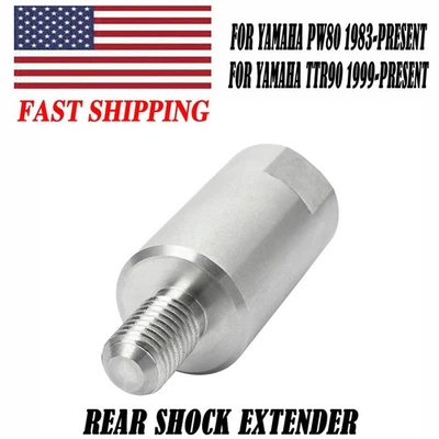 1x For Yamaha PW80 TTR90 Rear Suspension Lift Kit Rear Shock Extender Chrome USA - Image 1 of 4