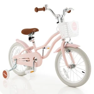 16" Kids Bike Toddler Adjustable Bicycle w/Training Wheel for 4-7 Years Old Girl - Picture 1 of 9