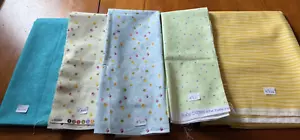 Moda Dogwood Trail II Yellow Strip 1 Yard & 4 Other Smaller Pieces LOT OF 5 - Picture 1 of 3