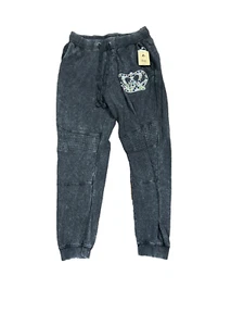 A Zone Herren Jogginghose mit Königskrone Strass Farbe grau Jogger Größe Large - Bild 1 von 5