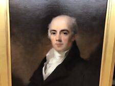 Thomas Sully Original Oil Portrait of Ebenezer Stott 1831 Gilt Frame