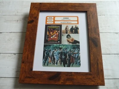 10x8 reproduction french lobby card promo info zombie dawn of the dead 1978 - Image 1 of 2