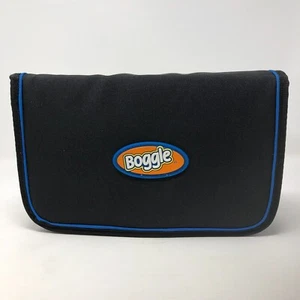 2003 DELUXE BOGGLE Game Travel Edition Zipper Folio Black Case Hasbro COMPLETE - Picture 1 of 3