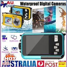 Waterproof Digital Camera 1080P HD 2.4MP Dual Screen Underwater DV Recorder AU