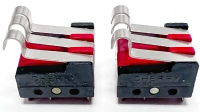 2X CHERRY E62 Triple Hinge Lever Snap Action 10A 125-250 Volt Micro Switch - Imagem 1 de 3