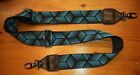 Shoulder strap for jacquard bag with 3D design black/blue var geo4 100%...