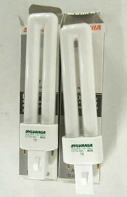 (pacote com 2) Lâmpada fluorescente base Sylvania 20307 CF7DS 850CFL 7W T4 2 pinos G23 - Imagem 1 de 4