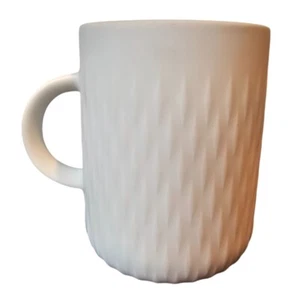 Nespresso Fusalp Coffee Mug Matte White Blush Pink Textured Limited Edition Cup - Picture 1 of 9