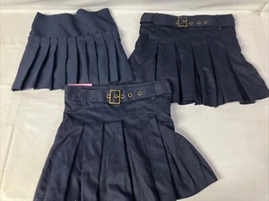 Sz 5 Lot of 3 Cherokee & Genuine Unified Girls Uniform Scooter Navy Skort NWT - Picture 1 of 8
