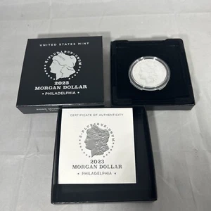 2023 Morgan Silver Dollar Uncirculated Coin 23XE OGP Box & COA In Hand - Picture 1 of 2
