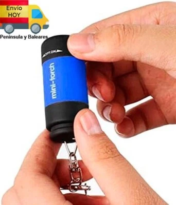 MINI LINTERNA PORTATIL LLAVERO LED FIJA Y PARPADEO RECARGABLE POR USB - Imagen 1 de 4
